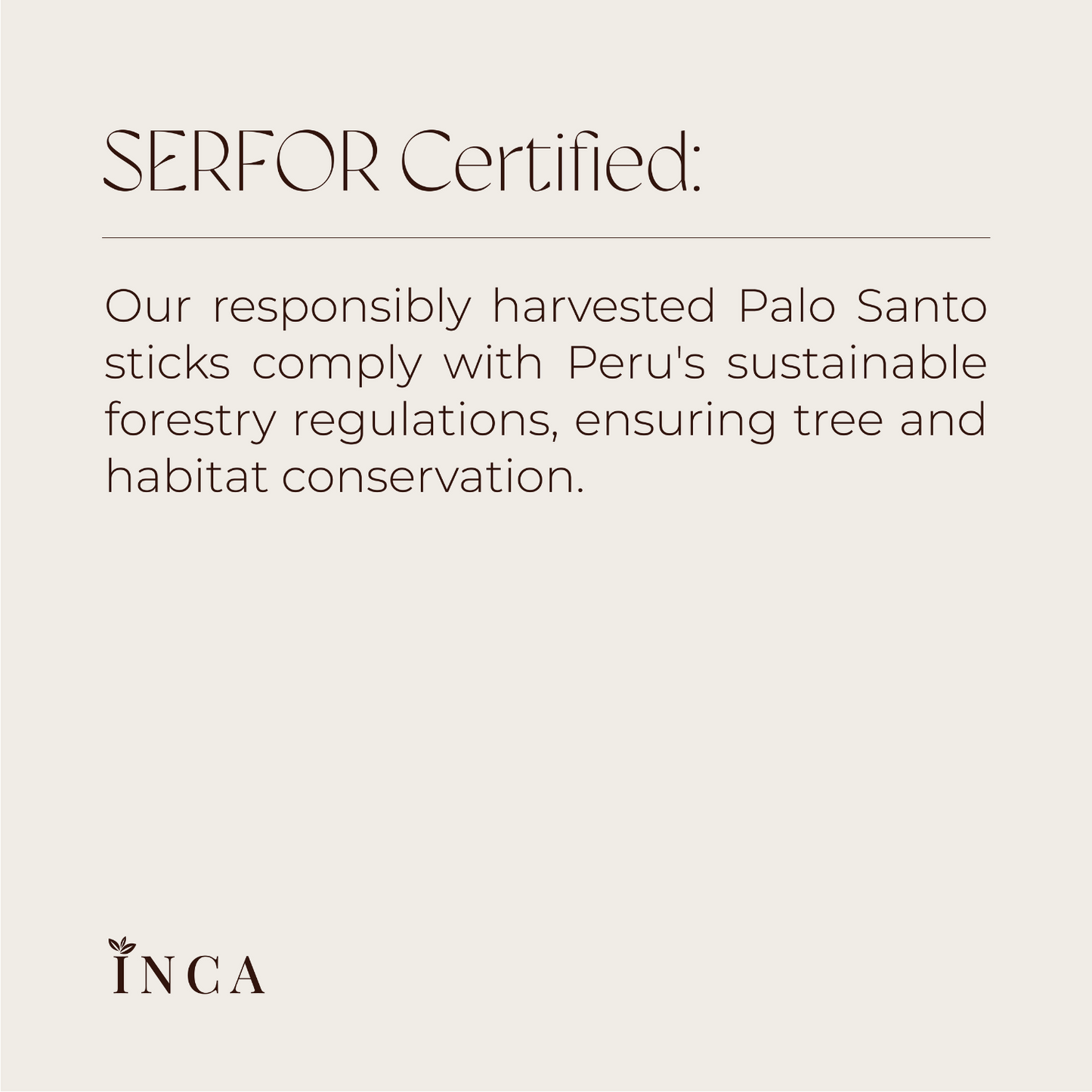 Palo Santo Sticks – Sustainably Harvested, SERFOR Certified, 250g Pack (Approx. 20 Sticks)