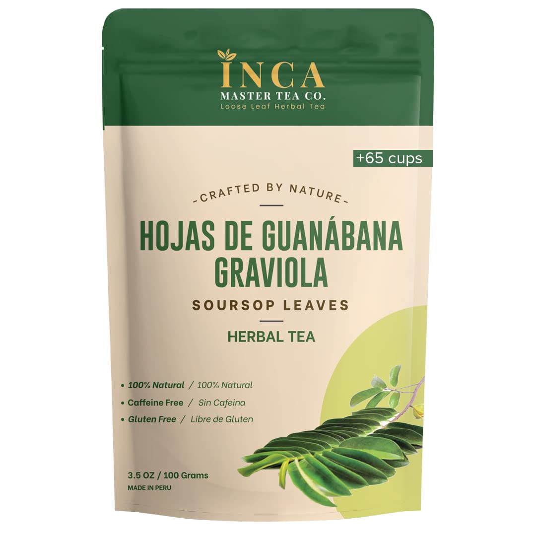 Soursop Tea – Loose Leaf Guanábana Leaves (3.5 oz), Caffeine-Free, Wild-Harvested in Peru